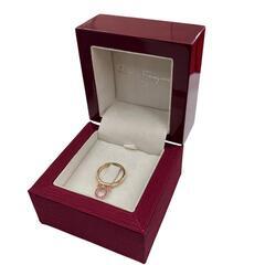 186006 Salvatore Ferragamo サルヴァトーレフェラガモ クリスタル リング ガンチーニ K18ゴールド レディース [1000027782247]の画像