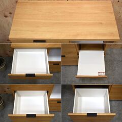 ≪yt2031ジ≫ 美品 ニトリ キッチンカウンター/食器棚 エトナ90CT LBR 幅90 レンジ台/キッチンボード/シンプル/一人暮らし/新生活/中古家具/宮城県仙台市 70827-10の画像