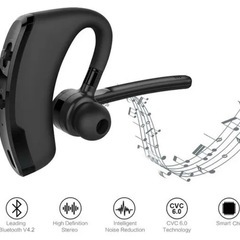 【新品】V8 Bluetoothイヤホンワイヤレスステレオhdヘッドフォンv9ブルートゥースハンドインカーキットマイク付きの画像