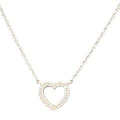 186006 TIFFANY&Co. ティファニー メトロハート ダイヤモンド ネックレス シルバー レディース [1000025361086]の画像