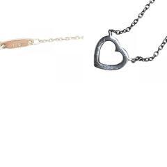 186006 TIFFANY&Co. ティファニー メトロハート ダイヤモンド ネックレス シルバー レディース [1000025361086]の画像