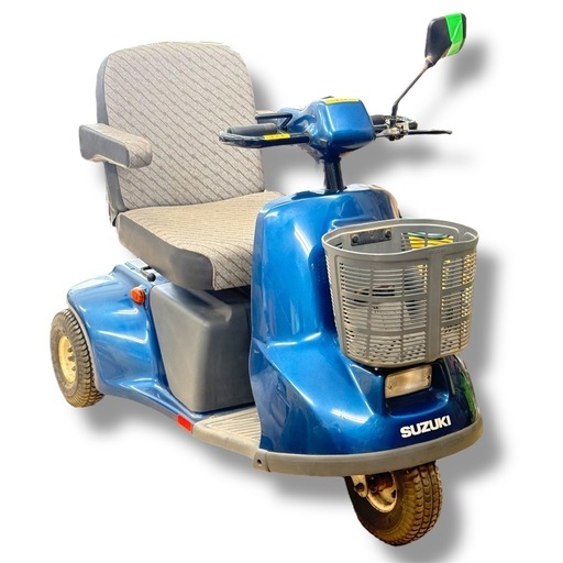 【鍵あり/充電音OK】SUZUKI セニアカー ET3C 三輪 電動カート 本体＋ET3専用充電器(ET3-5105403) 交K98-1 車台ET3C-106731