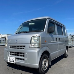 総額22.8万円 スズキ エブリィ PA 車検8年3月 5MT キーレス PW ハイルーフ 社外オーディオの画像