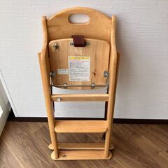 【中古】KATOJI カトージ 木製ハイチェア （テーブル欠品）ベビーチェア キッズチェアの画像