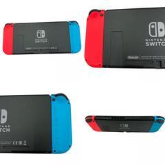 186000 現状品 Nintendo 任天堂 ニンテンドウ Nintendo Switch　スイッチ ジョイコン付き HAC-001  ブラック、ブルー、レッド [1000027749875]の画像