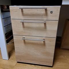 （お取引中）【再値下げ】バルバーニ ホリス　デスク（引き出し付き）＆キャビネットの画像