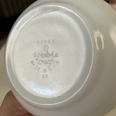 オールドパイレックス.コーニングガラスボウル2点の画像