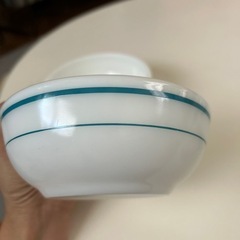 オールドパイレックス.コーニングガラスボウル2点の画像