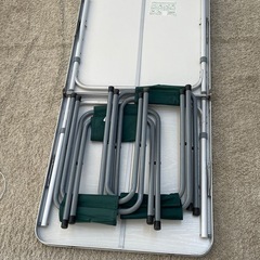 CAPTAIN STAG テーブルチェアセット　120×60の画像