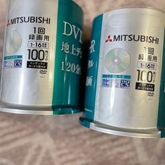 DVD-R 100枚入り　録画用　読み取り専用　2点セット　DVD-ROM　新品未使用　　の画像