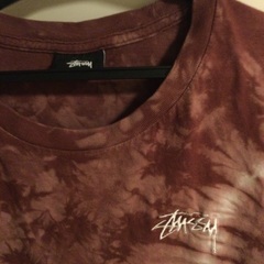 Stussy Ｔシャツ ブラウン タイダイ柄  90s デッドストック Sサイズの画像