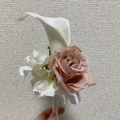 ウエディングブーケ、ブートニアセットの画像