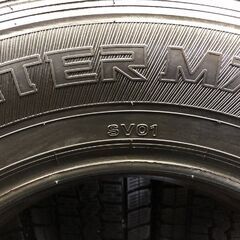 【走行短め】DUNLOP WINTER MAXX SV01 195/80R15 107/105L LT 15インチ スタッドレス 4本 23年製 キャラバン ハイエース等　(STB014)の画像
