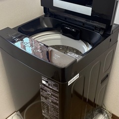 ７ヶ月のみ使用　アイリスオーヤマ洗濯機　7kg   ブラックの画像