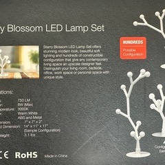 Starry Blossom LEDランプセット おしゃれなデザイン照明の画像