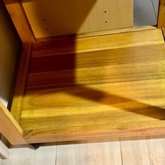 キャスター付きキッチン用木製ラックの画像