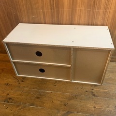 カラーボックス　白色　本棚　2段シェル　の画像