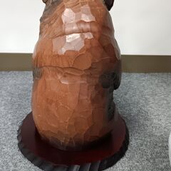 木彫り熊　お座り熊　郷土玩具　北海道　上山作の画像