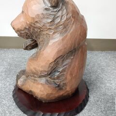 木彫り熊　お座り熊　郷土玩具　北海道　上山作の画像