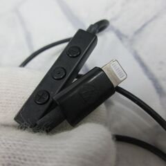 ( M-831 )audio-technica オーディオテクニカ iPhone用 Lightning用 イヤホン ATH-CKD3Li 中古 動作確認済みの画像