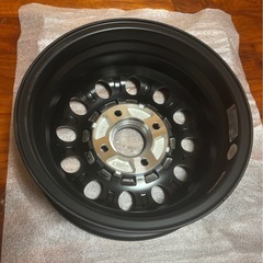 新品未使用 JWLT規格 12インチアルミホイール 3.5-12+42　4/100マットブラックの画像