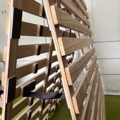 【交渉中
】2つ折りすのこ シングルサイズ(ニトリ )の画像