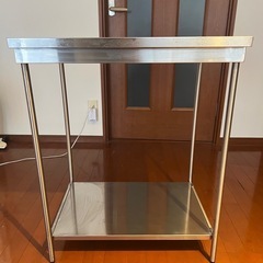 厨房器具　ステンレス製作業台の画像