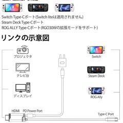 【新品】Switch 2 対応 ドック テレビ接続出力 スイッチ2の画像