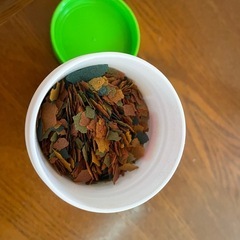 熱帯魚の餌の画像