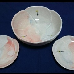 未使用品【萬宝窯】醤油さし＆皿セットの画像