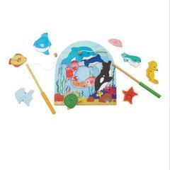 お魚 木製 パズル 知育の画像