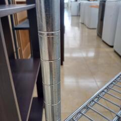 リユースのサカイ太田店★ジモティ割あり★ ルミナスナイト メタルラック シルバー H90×D34×W59 クリーニング済み OJ10831の画像