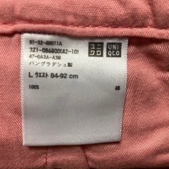 ユニクロ　ピンク短パン　sizeL（84〜92）の画像