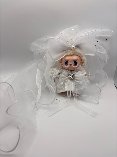 ウェディングラブブ仕様♡ LABUBU ぬいぐるみ 新郎新婦 カスタムドール ウェディングラブブ仕様♡ LABUBU ぬいぐるみ 新郎新婦 カスタム