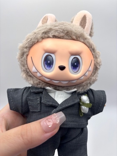 ウェディングラブブ仕様♡ LABUBU ぬいぐるみ 新郎新婦 カスタムドール ウェディングラブブ仕様♡ LABUBU ぬいぐるみ 新郎新婦 カスタム
