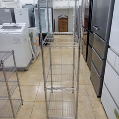 リユースのサカイ太田店★ジモティ割あり★  メタルラック シルバー H149×D40×W65 クリーニング済み OJ10832の画像