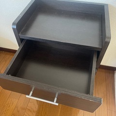 【無料】サイドキャビネット　棚　キャスターあり　　の画像