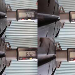 AUTOBACS　Maxrun Efficia　155/65R13　4本　9.5分溝2本と9分溝2本の画像