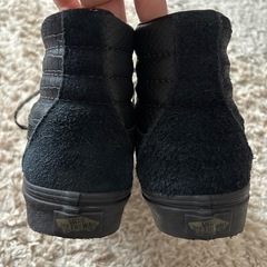 一回使用★美品　VANS バンズ Sk8-Hi Patchwork Mono Patchwork Blackout スケートハイ  26cmの画像