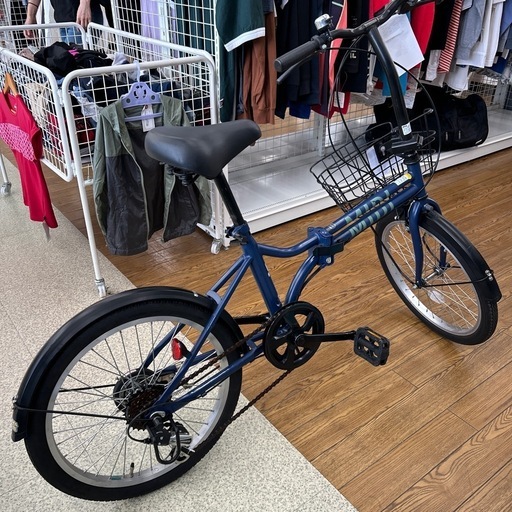 リユースのサカイ東金店 折りたたみ自転車 20インチ 青 TJ14399