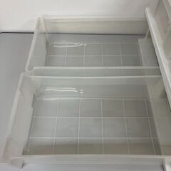 stp-3372　収納ケース　2個セット　ホワイト系　プラスチック収納　押入収納　引出収納　衣類収納　プラケース　収納ボックス　衣装ケース　積み重ねの画像