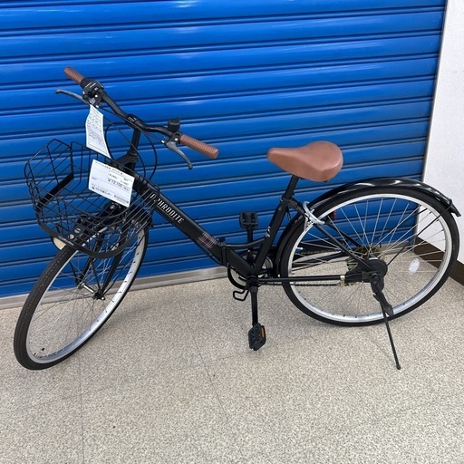 リユースのサカイ東金店 折りたたみ自転車 26インチ 黒 TJ14401