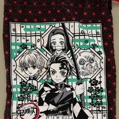 鬼滅の刃 ハンドタオル 巾着 の画像