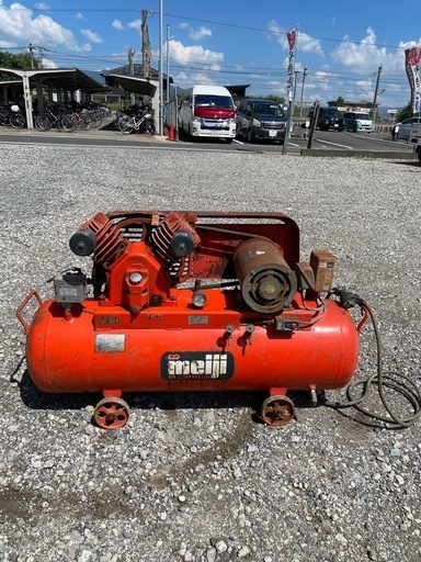 エアーコンプレッサー　明治　2.2kw 200V 動作確認済み