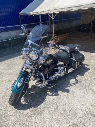 【sold out】ハーレー ダビッドソン 2002年 FLSTS ヘリテージスプリンガー 12055km 車検 R9/5 キャブレターETC付 工具・部品多数おまけ