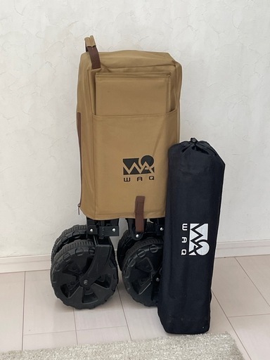 WAQ キャリーワゴン 木製天板セット　アウトドア　カート
　