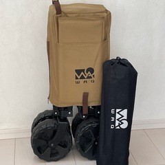 WAQ キャリーワゴン 木製天板セット　アウトドア　カート
　の画像