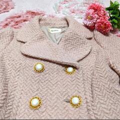 ピンクベージュ♡優しい色合い♡ゴージャス♡超！年代物♡姫♡コートの画像