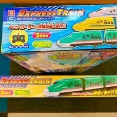 【新品未開封】EXPRSSTRAIN RCエクスプレストレイン3両編成　ドクターイエロー　はやぶさ　2点セットの画像