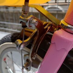 【ピンク】子供用14インチ自転車【補助輪なし】の画像